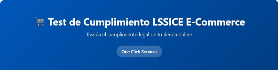 Test LSSICE para tiendas online